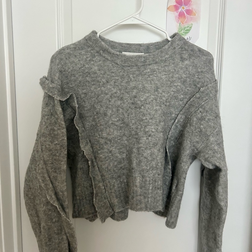 Phillip Lim S wool gray crew sweater